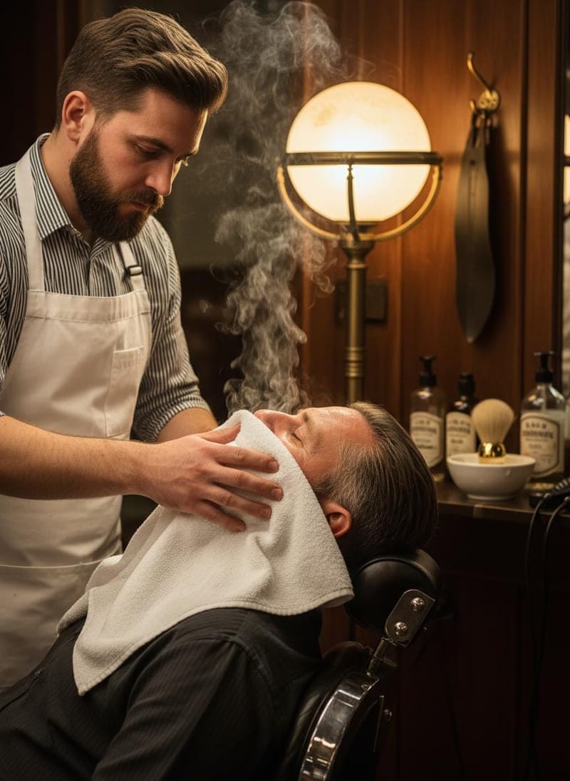 Taille de barbe à la tondeuse, soin précis